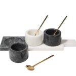Marble Condiment Set